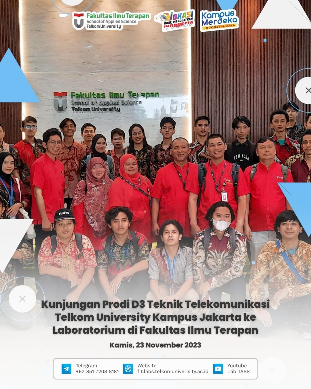 Kunjungan Prodi D3 Teknik Telekomunikasi Telkom University Kampus Jakarta